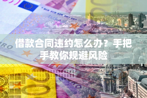 济南借款合同违约怎么办？手把手教你规避风险