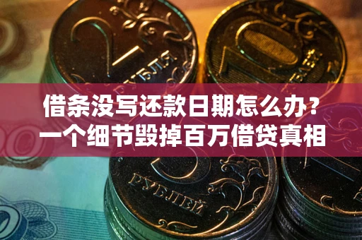 济南借条没写还款日期怎么办？一个细节毁掉百万借贷真相