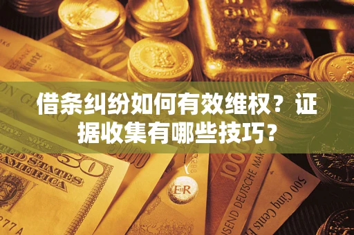 济南借条纠纷如何有效维权？证据收集有哪些技巧？