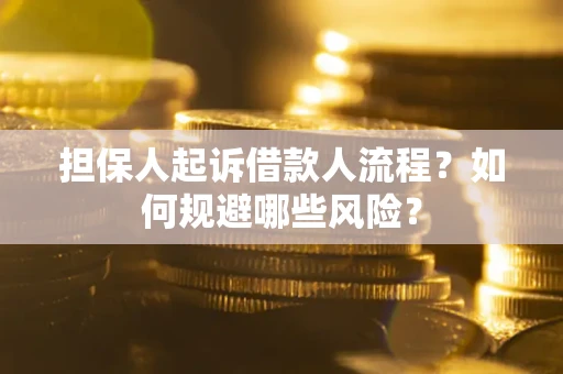 济南担保人起诉借款人流程？如何规避哪些风险？